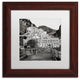 Alan Blaustein ''Amalfi Pier I'' Art, Wood Frame, White Mat, 11x11