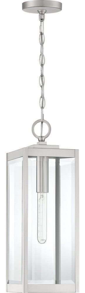 Westover 1-Light Outdoor Lantern, Stainless Steel