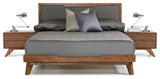 Nova Domus Soria Gray and Walnut Bed, California King