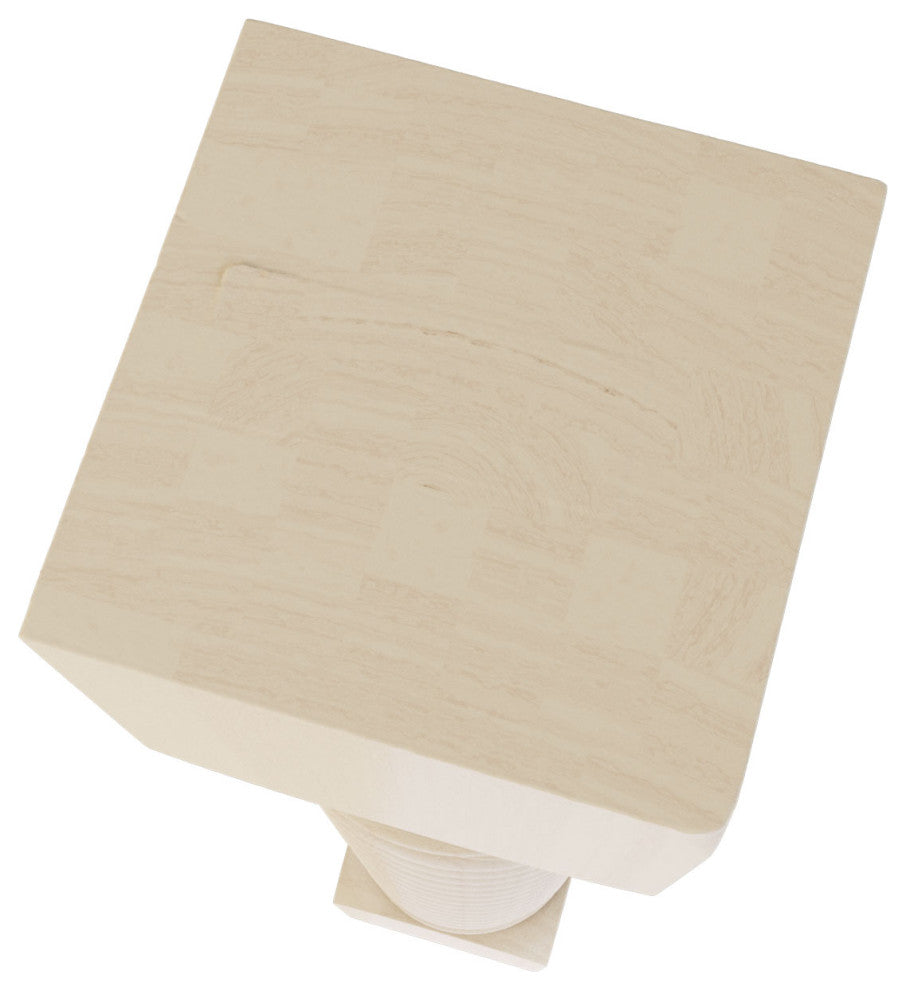 Hamilton Rope Cabinet Column (Top Block: 6", Bottom Block: 7"), Rubberwood