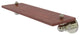 Astor Place 16" Solid Wood Shelf, Polished Nickel
