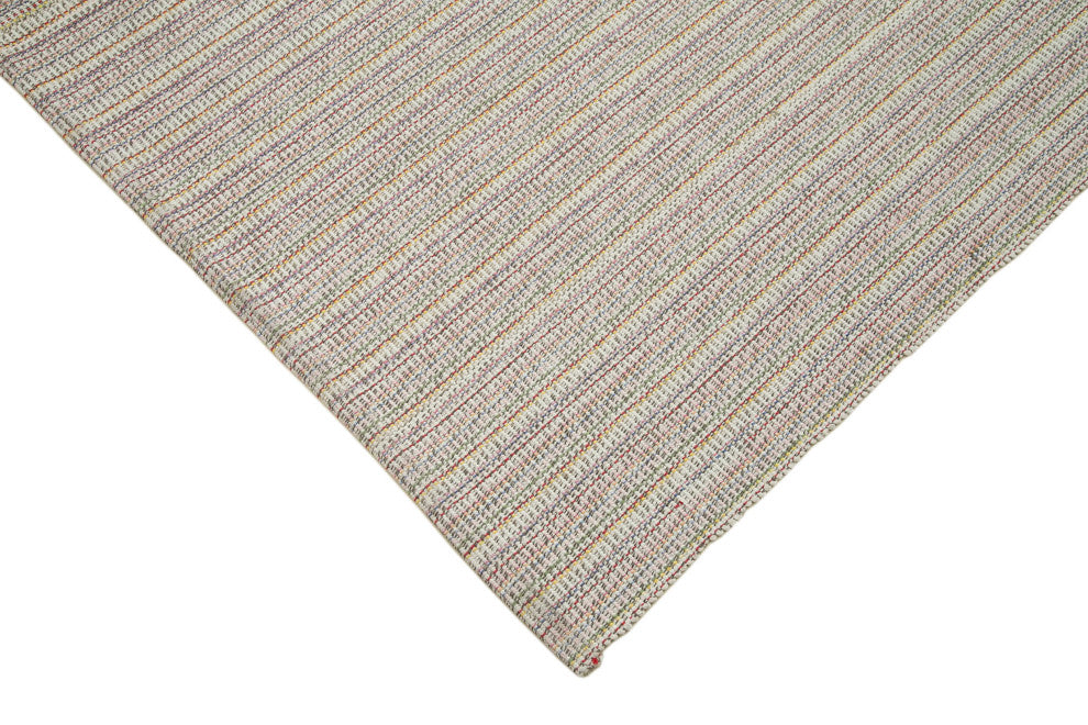 Rug N Carpet - Handmade Turkish 6' 11'' x 11' 6'' Flatweave Wool Kilim Rug