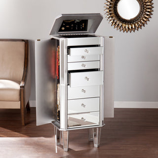 Dayna Mirrored Jewelry Armoire