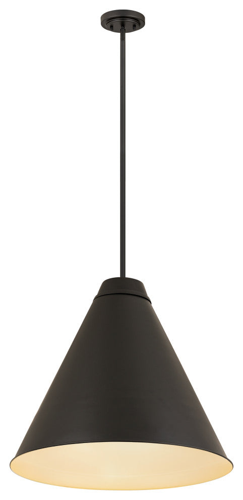 Zlite 6011P24-MB 1-Light Pendant, Matte Black