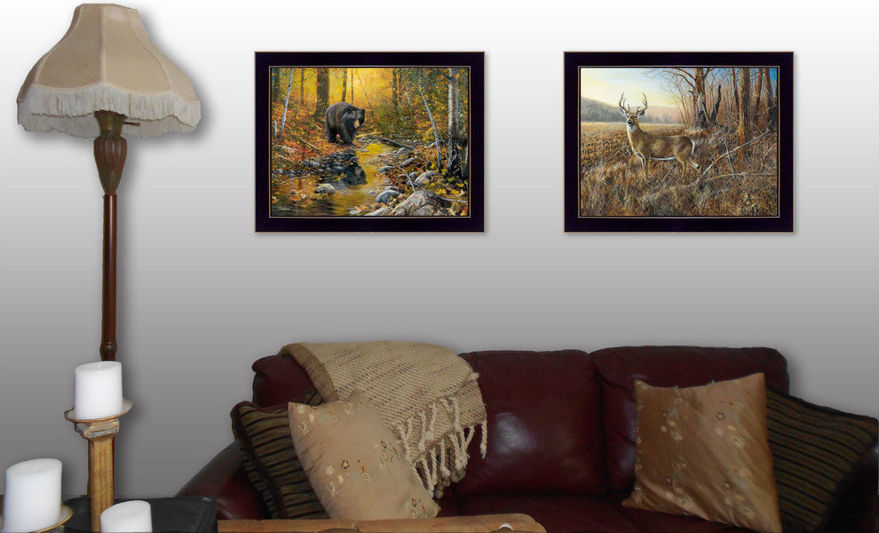 "Wildlife Autumn" Collection By Jim Hansen, Printed Wall Art, Black Frame