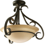 3-Light Foyer, Forged Bronze