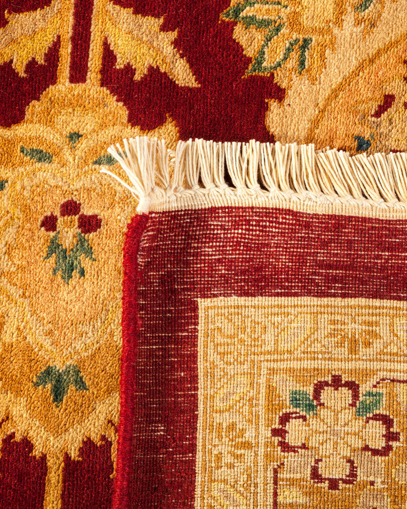 Mogul, One-of-a-Kind Hand-Knotted Area Rug Red, 9'2"x12'2"