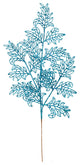 Vickerman L186212 Turquoise Glitter Lace Holly Leaf Artificial Christmas Spray