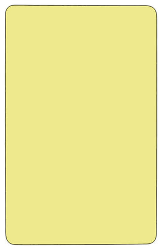 24''Wx48''L Yellow Thermal Laminate Activity Table