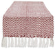 Barn Red Woven Table Runner 15x108