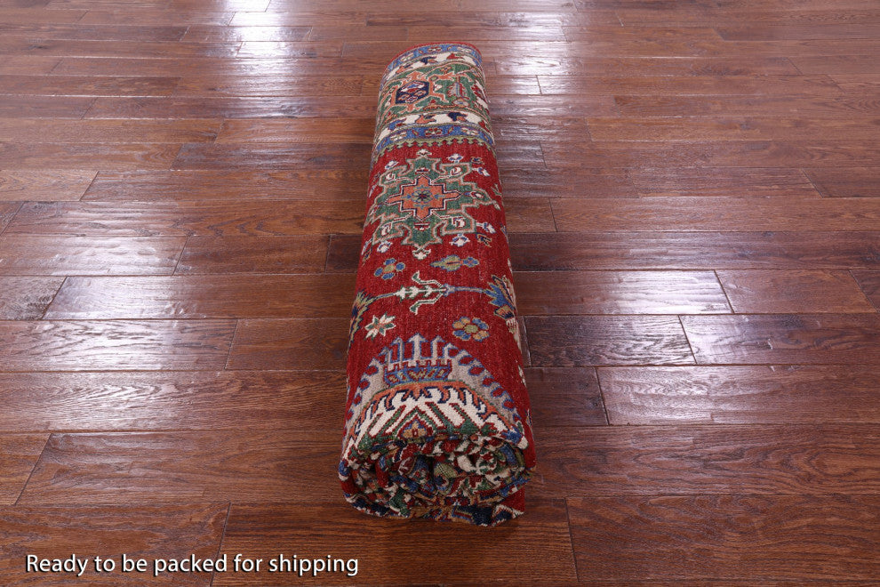 Hand Knotted Super Kazak Wool Rug 8' 2" X 10' 2" Q10536