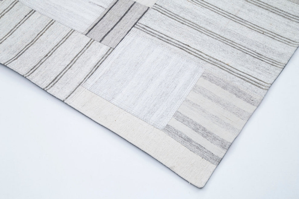 Rug N Carpet - Handmade Anatolian 6' 9'' x 10' 1'' Unique Patchwork Kilim Rug