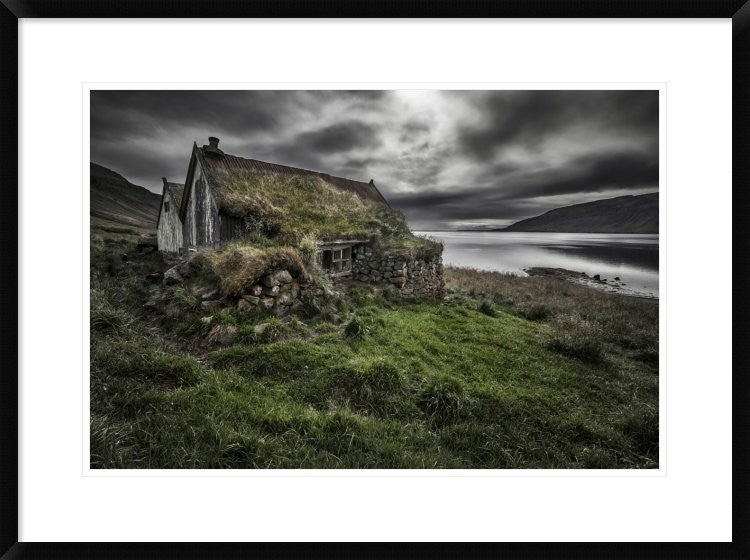 "Turf And Stones" Framed Digital Print by Bragi Ingibergsson, 32x24"
