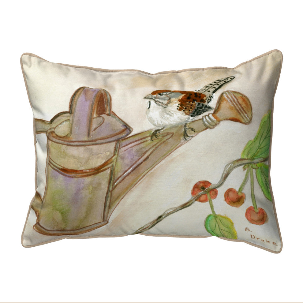 Carolina Wren Large Indoor/Outdoor Pillow 16x20