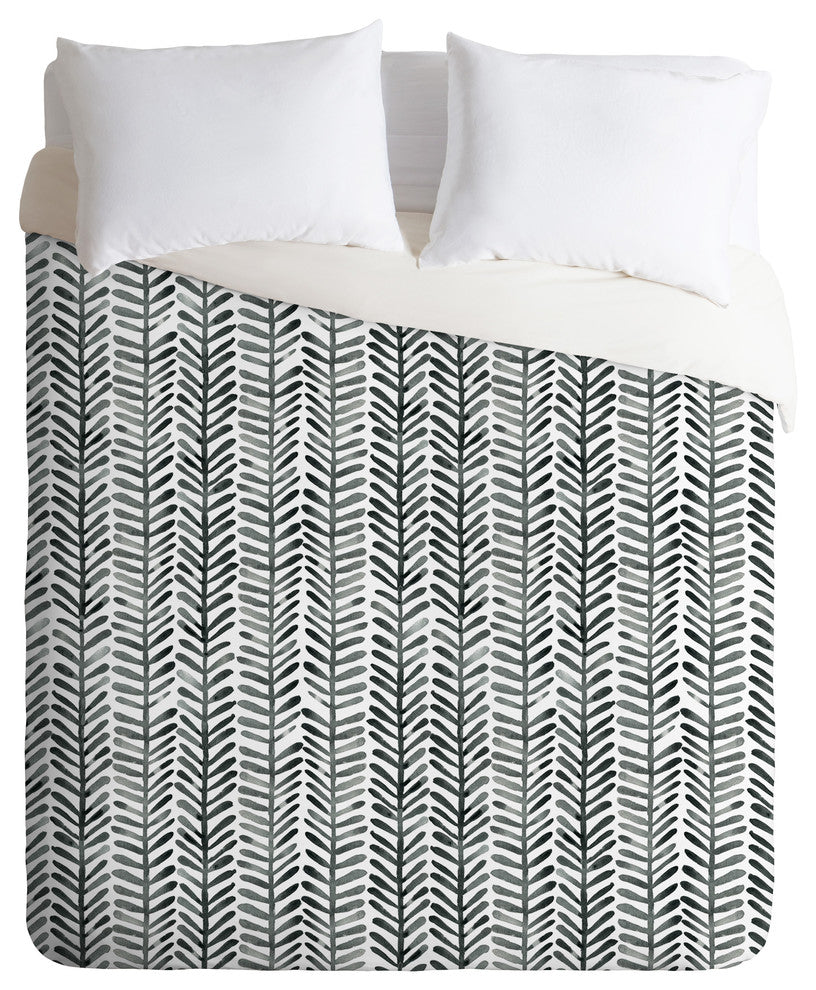 Dash and Ash Herring Duvet Cover Set, Queen