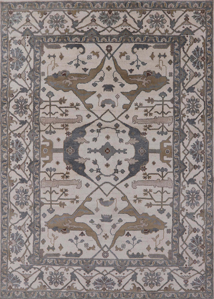 Ahgly Company Indoor Rectangle Mid-Century Modern Area Rugs, 7' x 9'