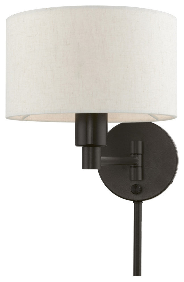 Swing Arm Wall Lamps 1 Light English Bronze Swing Arm Wall Lamp