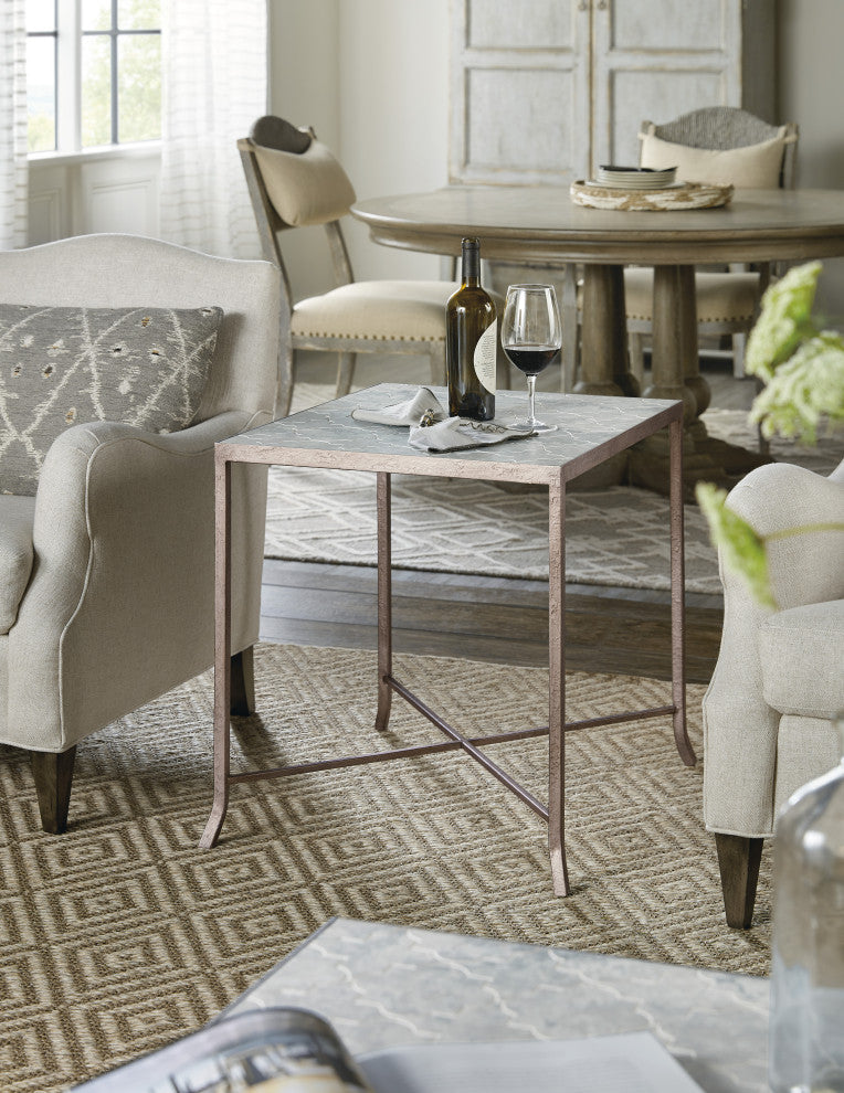 Alfresco Lapilli Carved Top End Table