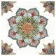 "Mandala Morning V" Digital Paper Print by Anne Tavoletti, 26"x26"