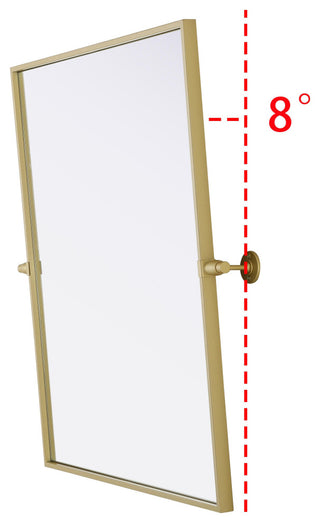 Home Living 24x30 Pivot Mirror, Brass