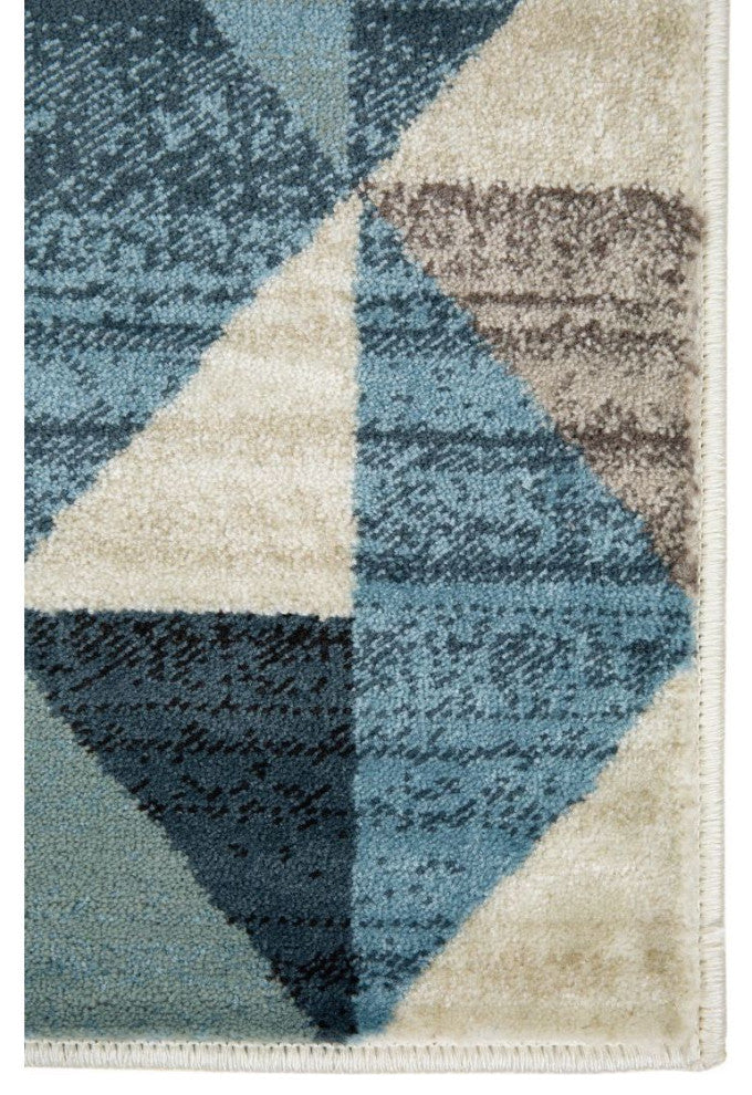 KAS Heritage 9365 Blue/Gray Scope Area Rug, 5'3"x7'8"