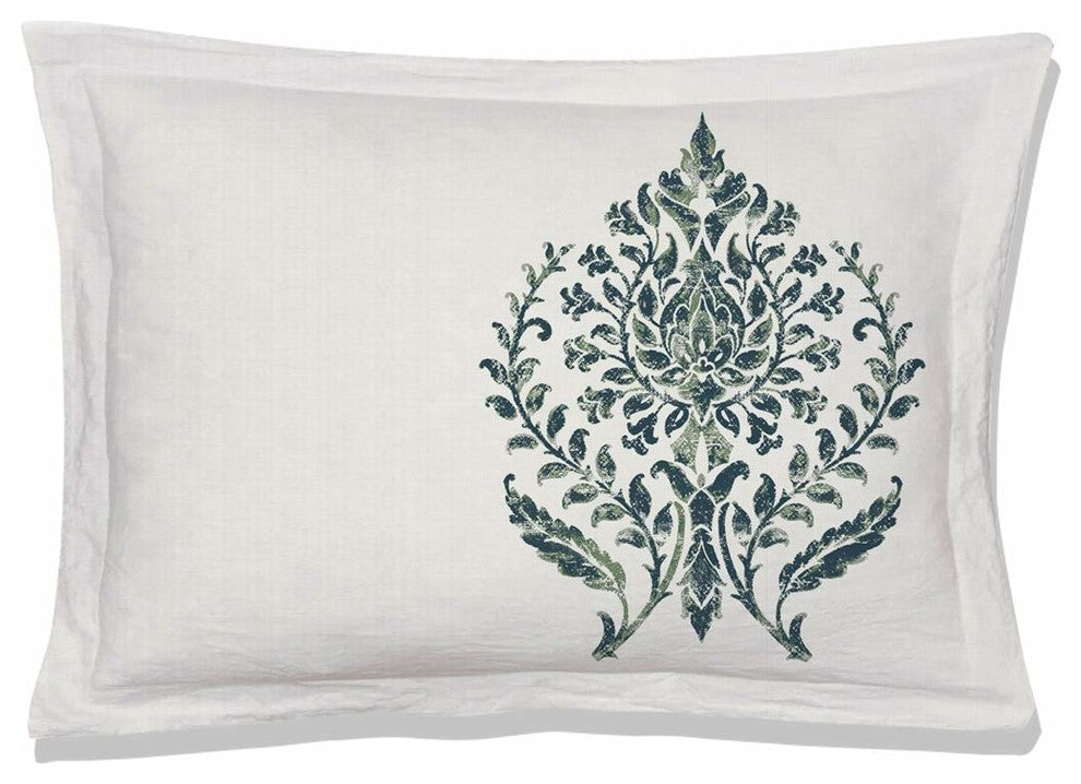 Trellis Reversible Organic Cotton Sham, Set of 2