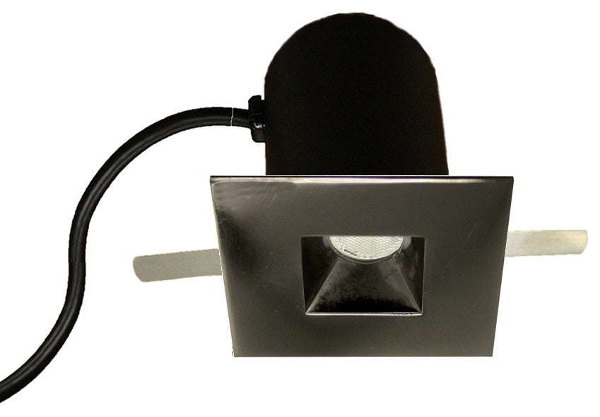 LEDme Miniature Square Recessed Task-Light 3000K Soft White, Gunmetal