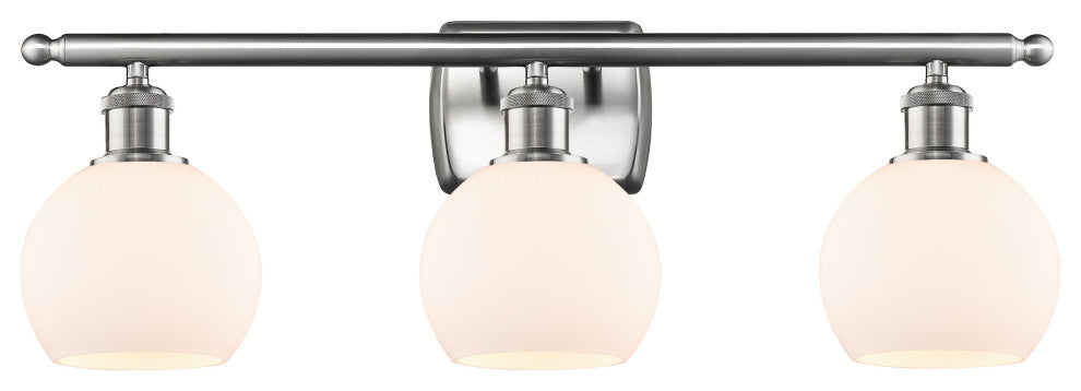 Innovations 516-3W-SN-G121-6 3 Light Bath Vanity Light, Brushed Satin Nickel