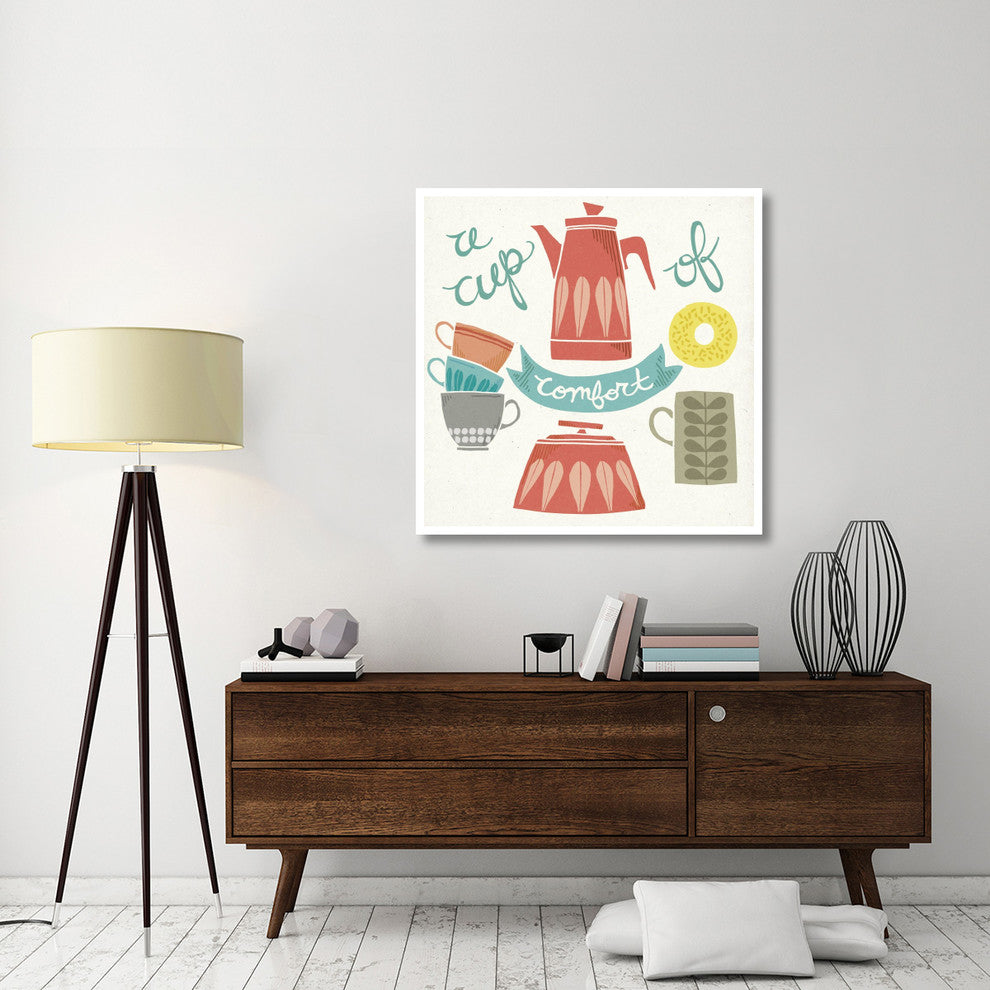 "A Cup of Comfort" Digital Paper Print by Mary Urban, 42"x42"