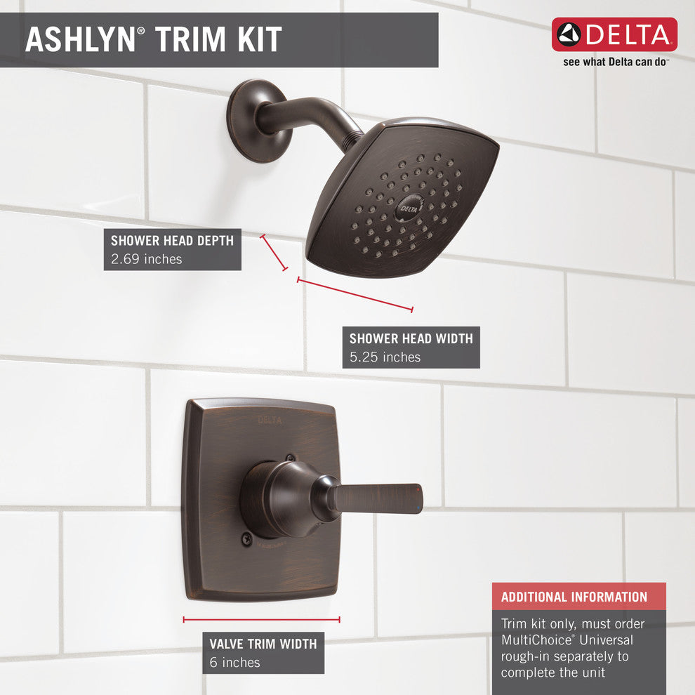 Delta Ashlyn Monitor 14 Series Shower Trim, Venetian Bronze, T14264-RB