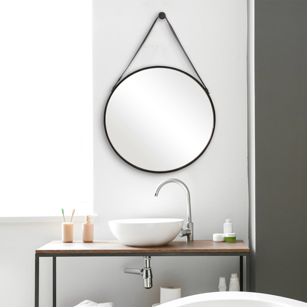 30" Coastal Bronze Round Mirror