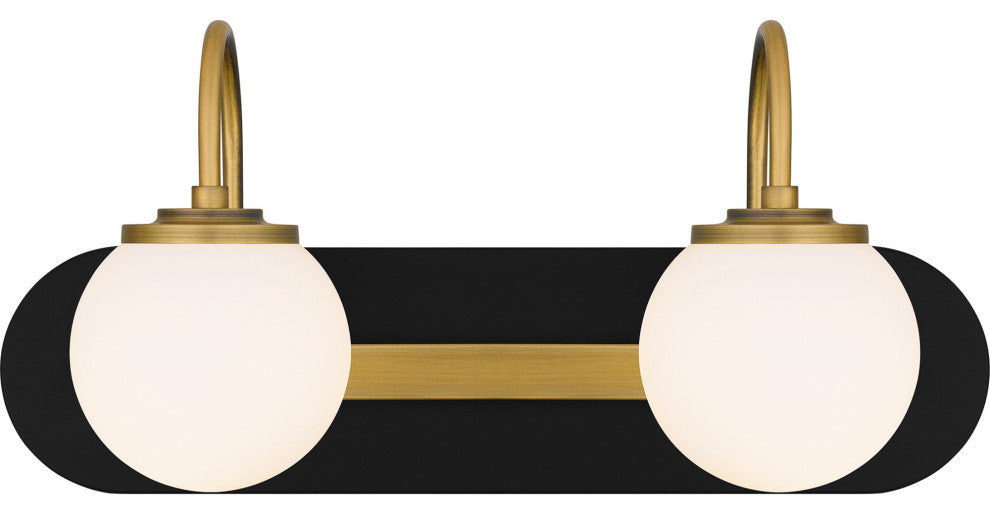 Quoizel DES8618 Desmond 2 Light 18"W Vanity Light - Matte Black