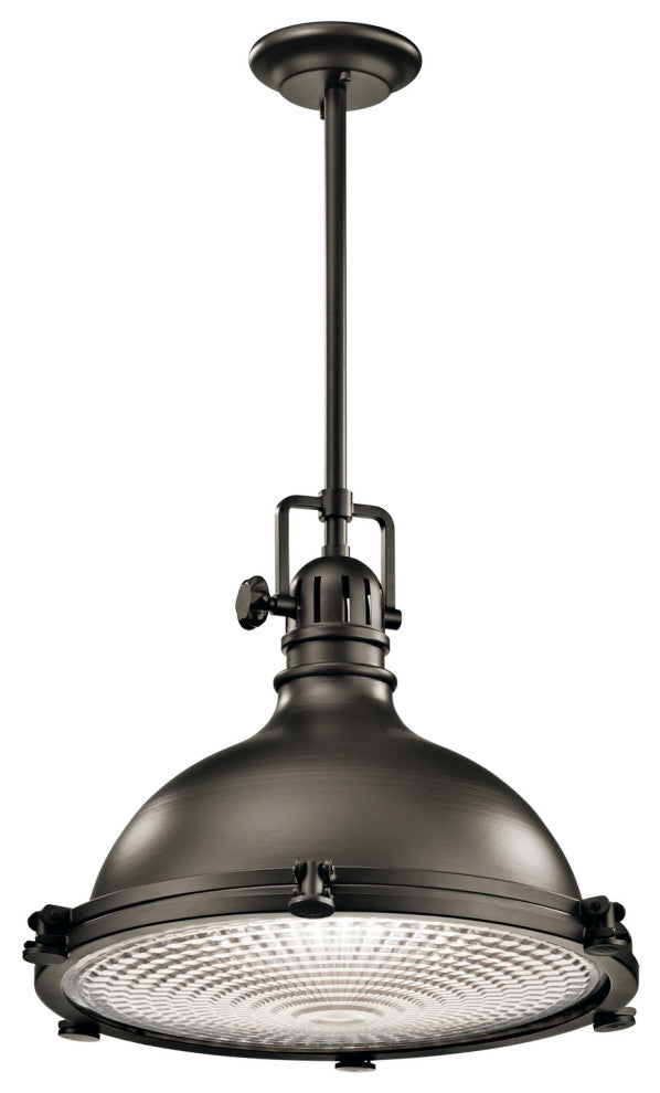 Kichler 2691OZ One Light Pendant, Olde Bronze Finish