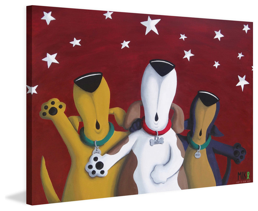 Marmont Hill, "Not so Silent Night" by Mike Taylor on Wrapped Canvas, 30x20