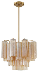 Addis 4-Light Chandelier, Aged Brass