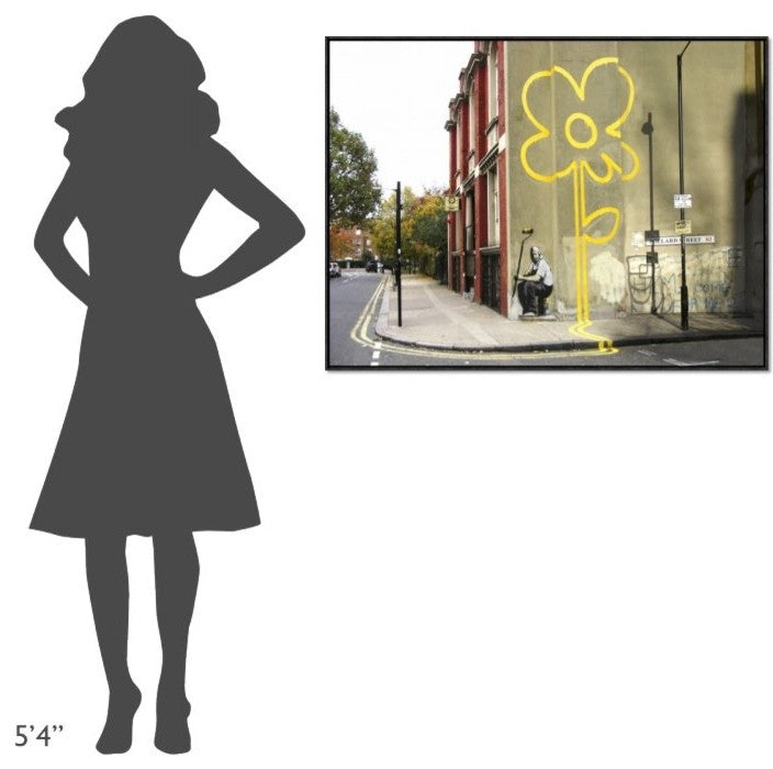 "Pollard Street, London (graffiti attributed to Banksy)"  by Anonymous, 41x31"
