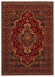 Couristan Old World Classics Kerman Medallion Area Rug, Burgundy, 4'6" x 6'6"