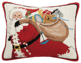 Santa With Bag Of Presents Hook Pillow