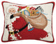 Santa With Bag Of Presents Hook Pillow