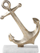 New Uttermost Drop Anchor Antique Gold Sculpture