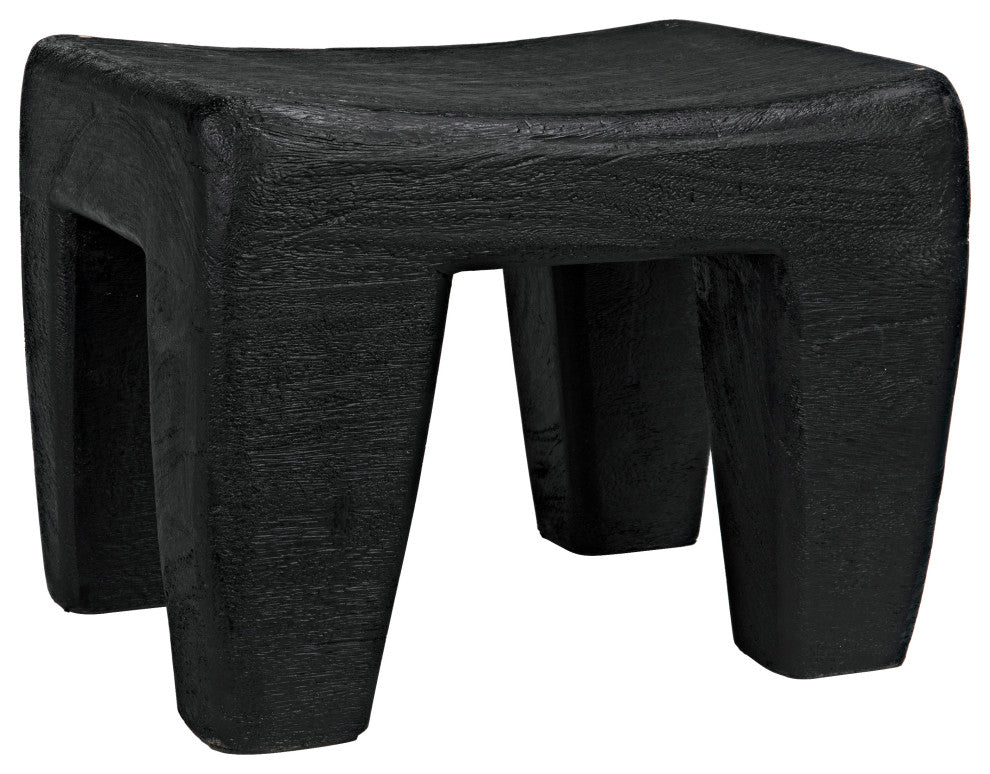 Sumo Stool, Black Burnt