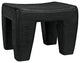 Sumo Stool, Black Burnt