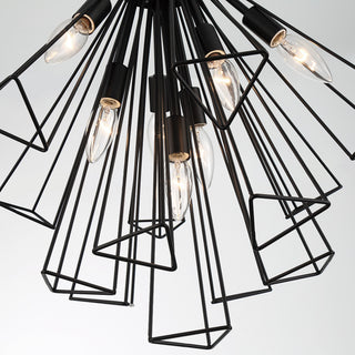 Dendelio 29-Light Chandelier, Black