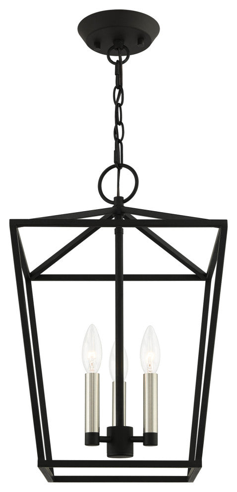 Devone 3 Light Black Lantern
