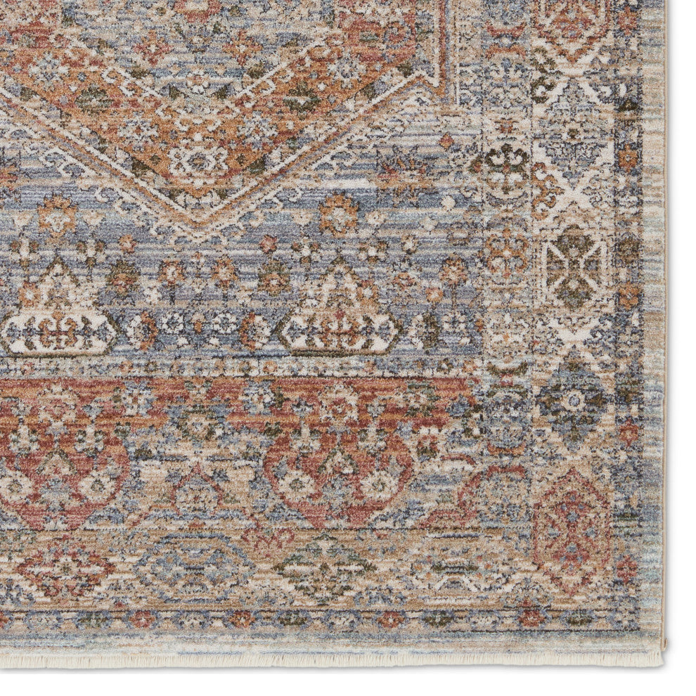 Jaipur Living Madrid Medallion Red/ Blue Runner Rug 3'X10'