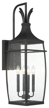Montpelier 4-Light Outdoor Wall Lantern, Matte Black