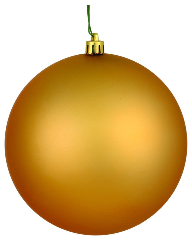 Vickerman N592033Dmv 8" Copper/Gold Matte Ball Uv Drilled, 1 Per Bag