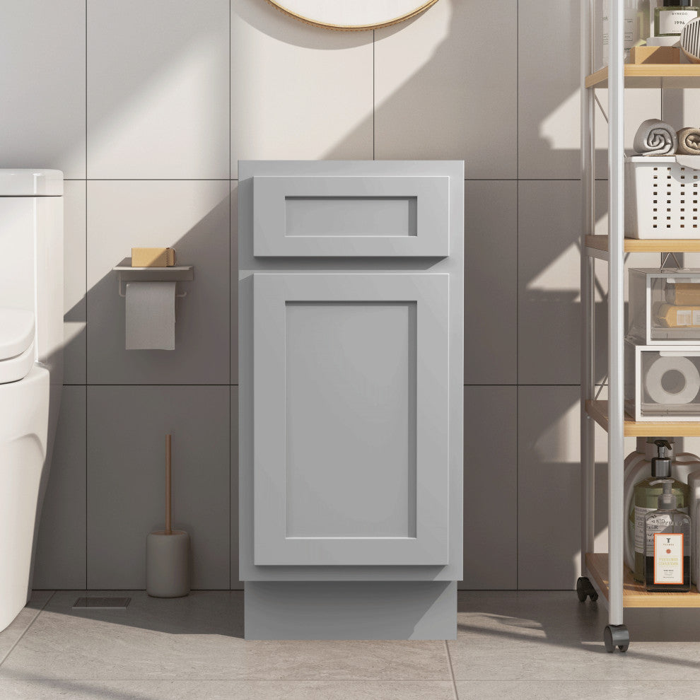 Vanity Art Vanity Cabinet, 15", Gray