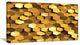 Golden Honeycomb Wall Texture, Abstract Canvas Art Print, 32"x16"