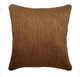 Orange Throw Pillow Cover, Jacquard Stripe 24"x24" Silk,Orange Sitting Room